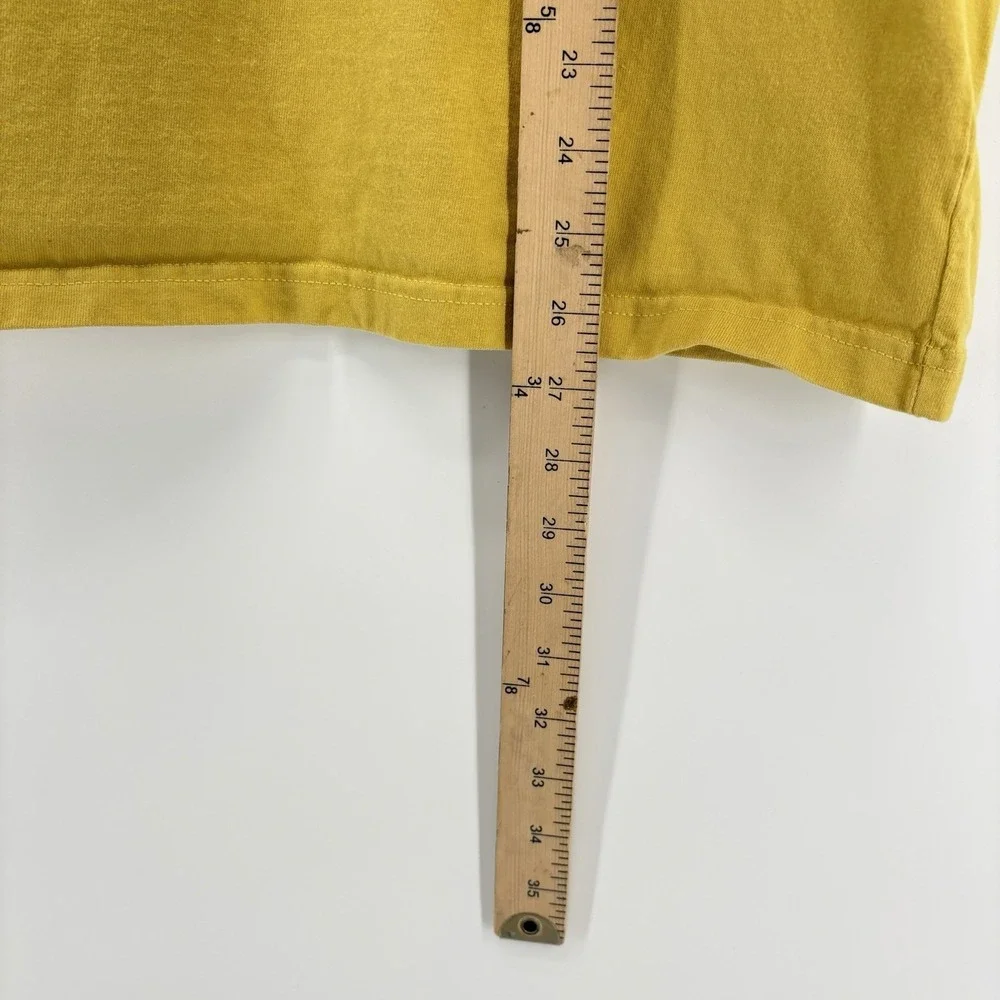 The North Face Yellow T-Shirt Hike-ware, Street-ware W Embroidered Emblem Size M